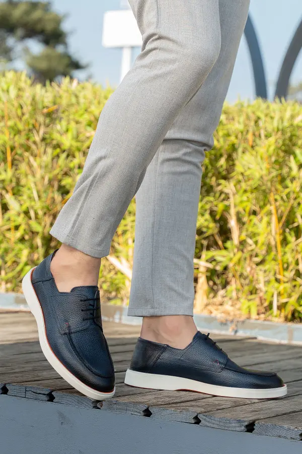 Erkek Bağcıklı Hakiki Deri Smart Casual