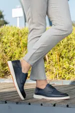 Erkek Bağcıklı Hakiki Deri Smart Casual