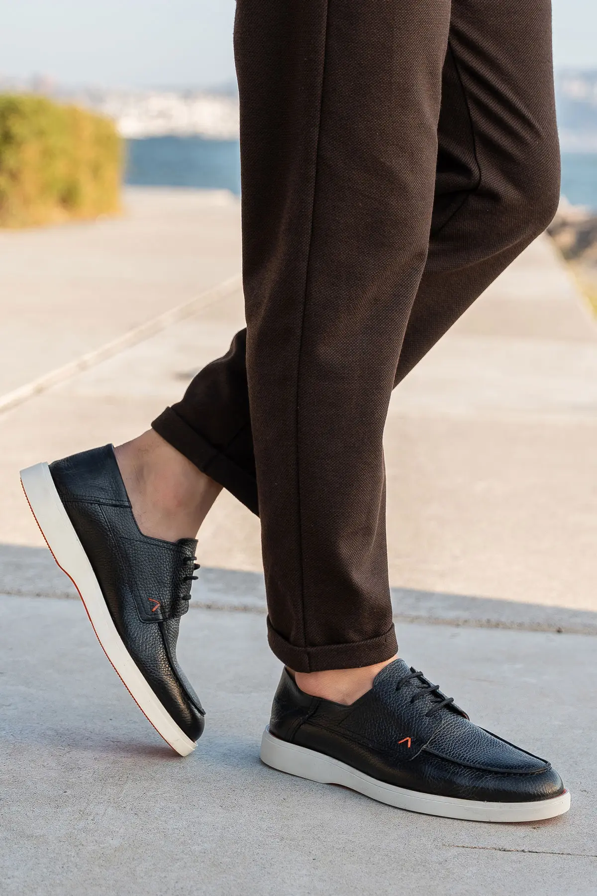 Erkek Bağcıklı Hakiki Deri Smart Casual