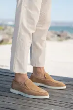 Erkek Hakiki Deri Süet Casual Ayakkabı