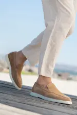 Erkek Hakiki Deri Süet Casual Ayakkabı