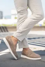 Hakiki Deri Süet Erkek Loafer