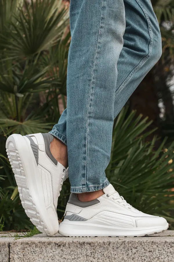 Erkek Hakiki Deri Comfort Sneakers