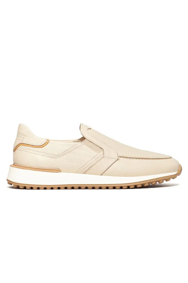 Erkek Casual Deri Slip-On Sneaker
