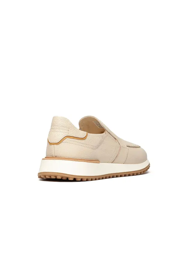 Erkek Casual Deri Slip-On Sneaker