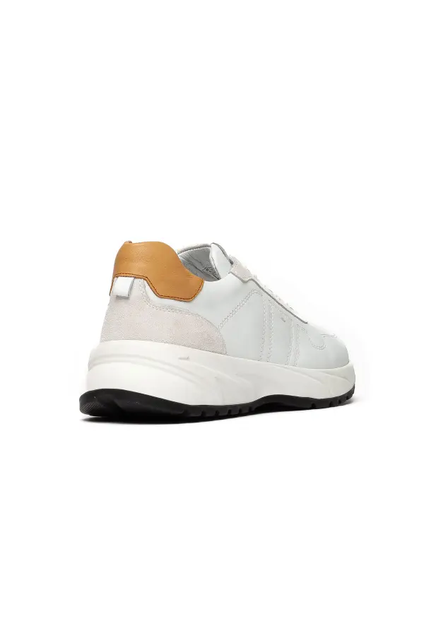 Erkek Hakiki Deri Bağcıklı Sneaker