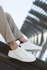 Erkek Hakiki Deri Eva Taban Sneaker