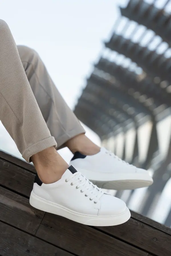 Erkek Hakiki Deri Eva Taban Sneaker