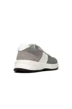 Erkek Hakiki Deri Süet Detaylı Sneaker