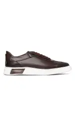 Erkek Retro Dikiş Detaylı Hakiki Deri Sneaker